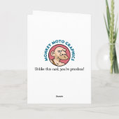 Lustiger CartoonValentine Feiertagskarte (Rückseite)