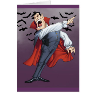 Lustiger CartoonVampire mit Schlägern durch Al Rio