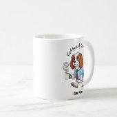 Lustiger Cavalier King Charles Geschäftsanzug Kaff Kaffeetasse (VorderseiteRechts)
