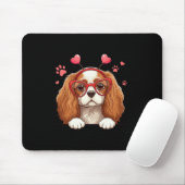 Lustiger Cavalier King Charles Spaniel Herz Kopf V Mousepad (Mit Mouse)