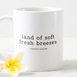 Lustiger Caymanian-Dialekt Land Sanfte Frische Bri Kaffeetasse