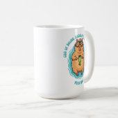 Lustiger CEO des Nichts-Tun Capybara Custom-Tasse Kaffeetasse (VorderseiteRechts)