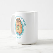 Lustiger CEO des Nichts-Tun Capybara Custom-Tasse Kaffeetasse (Vorderseite Links)