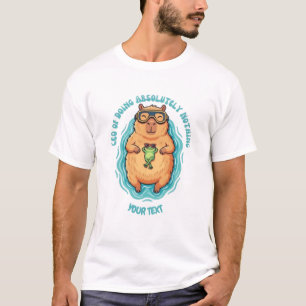 Lustiger CEO des Nichts-Tunens Capybara-Kundenshir T-Shirt