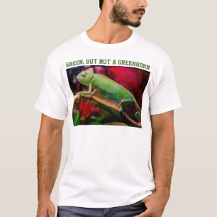 Lustiger Chamäleon Grün, Aber Kein Grünschnabel T-Shirt