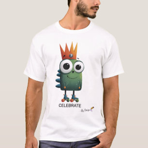 Lustiger Charakter mit Krone   FEIERN - Nach Desig T-Shirt