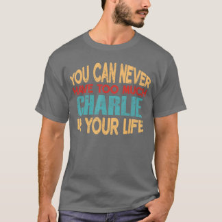 Lustiger Charlie personalisierter erster Name Witz T-Shirt