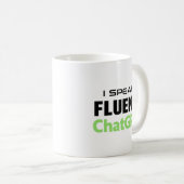 Lustiger ChatGPT Kaffeetasse (VorderseiteRechts)