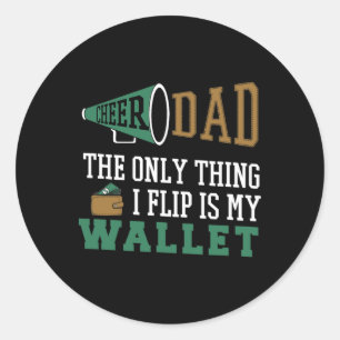 Lustiger Cheer Dad Cheerleading-Geschenk für Männe Runder Aufkleber