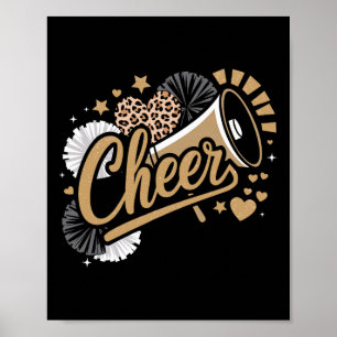 Lustiger Cheerleader Jubel Poster