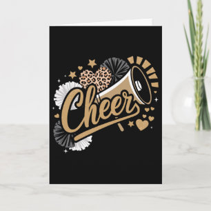 Lustiger Cheerleader jubeln Karte