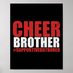Lustiger Cheerleading-Bruder Cheer Bruder Unterstü Poster