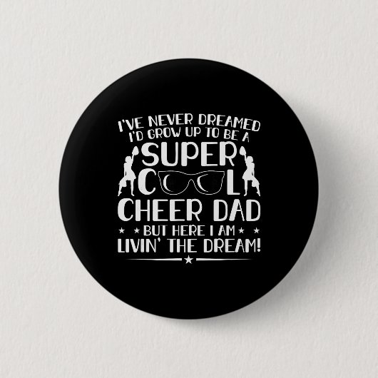 Lustiger Cheerleading-Vater Cheer Vater Cheerleadi Button (Vorderseite)