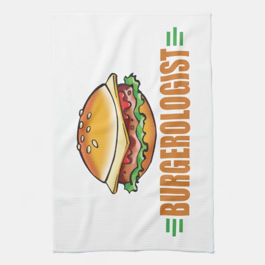 Lustiger Cheeseburger Handtuch (Vertikal)