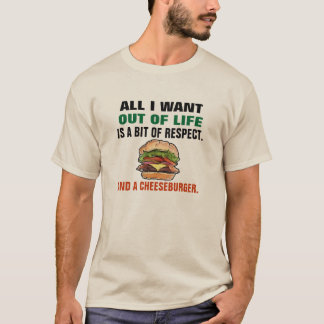 Lustiger Cheeseburger-T - Shirt