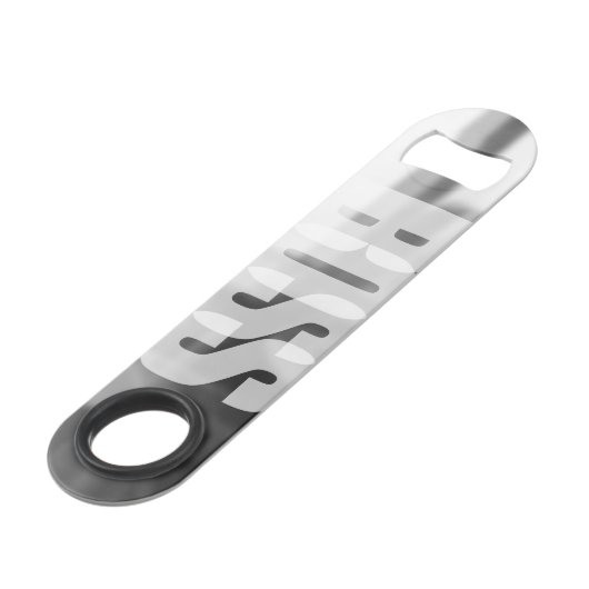 Lustiger CHEF Flaschen-Öffner Speedflaschenöffner (Rückseite Schrägansicht)