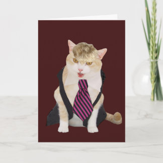 Lustiger Chef-Katzen-Valentinsgruß Feiertagskarte
