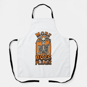 Lustiger Chef-Skelett Vintage-Halloween-Shirt_1 Schürze