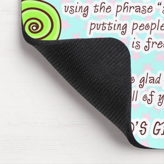 LUSTIGER CHEFSPEEDO U. SPAGO MOUSEPAD (Ecke)