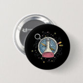 Lustiger Chemie-Wissenschafts-Witz Button (Vorne & Hinten)