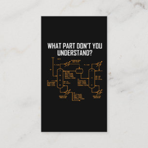 Lustiger Chemieingenieur - Industriechemie Visitenkarte