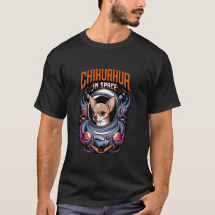 Lustiger Chihuahua-Hund im Weltraum-Design Kinder T-Shirt