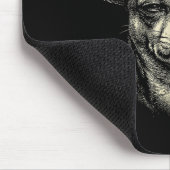 Lustiger Chihuahua-Hund raucht Zigarette Meme Mousepad (Ecke)