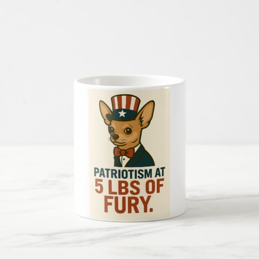 Lustiger Chihuahua Kaffeetasse (Mittel)