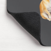 Lustiger Chihuahua-Meme Hund raucht Zigarette Mousepad (Ecke)