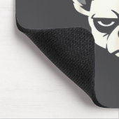 Lustiger Chihuahua-Meme Hund raucht Zigarette Mousepad (Ecke)