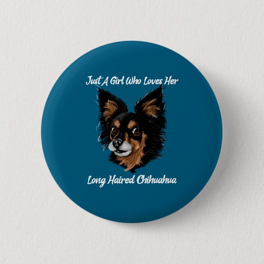 Lustiger Chihuahua Nur Ein Mädchen Button (Vorderseite)