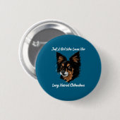 Lustiger Chihuahua Nur Ein Mädchen Button (Vorne & Hinten)