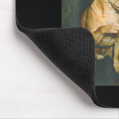 Lustiger Chihuahua raucht Zigarette Bier Design Mousepad (Ecke)