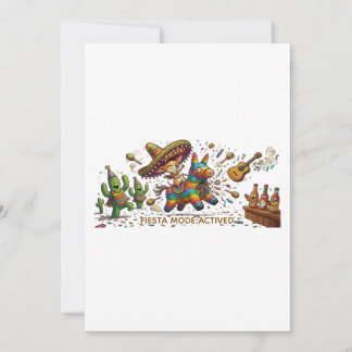 Lustiger Chihuahua Reitet Piñata Fiesta Geburtstag Einladung