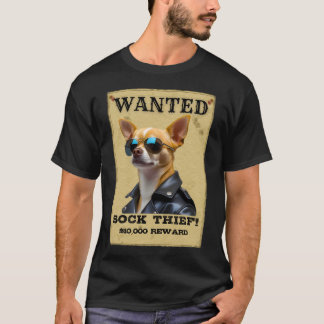 Lustiger Chihuahua-STECKBRIEF Poster mit cooler So T-Shirt