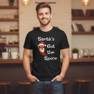Lustiger Chili Pepper Weihnachten Tri-Blend Shirt