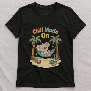 Lustiger Chill Mode T-Shirt; Süße Koala-Hängematte T-Shirt