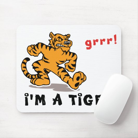 Lustiger chinesischer Tierkreis-Tiger Mousepad (Mit Mouse)