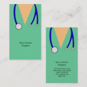 Lustiger Chirurg scheuert sich und Visitenkarte (Vorne/Hinten)