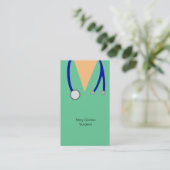 Lustiger Chirurg scheuert sich und Visitenkarte (Stehend Vorderseite)