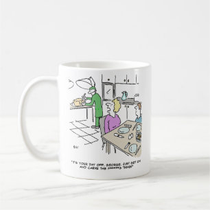 Lustiger Chirurg Truthahn-Schnitzen Medizinischer Kaffeetasse