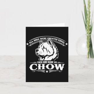 Lustiger Chow-Chow-Hund  Karte