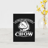 Lustiger Chow-Chow-Hund Karte (Gelbe Blume)