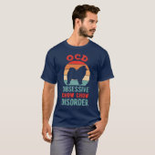 Lustiger Chow-Chow Retro T-Shirt (Vorne ganz)