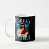 Lustiger Christ Lies deine Bibel Bro  Kaffeetasse (Links)