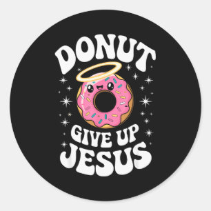 Lustiger Christlicher Donut Süßer Glaube Humor Ret Runder Aufkleber