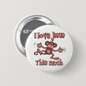 Lustiger christlicher Entwurf Button (Vorne & Hinten)