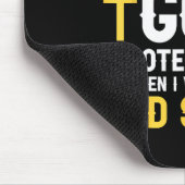 Lustiger Christlicher Gott Beschützte Mich, Als Ic Mousepad (Ecke)