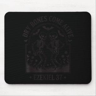 Lustiger christlicher Halloween-Trocken-Knochen ko Mousepad