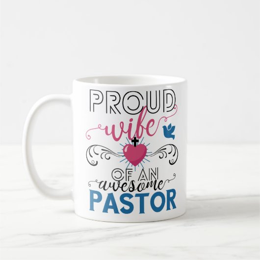 Lustiger christlicher Pastor-stolze liebevolle Kaffeetasse (Links)